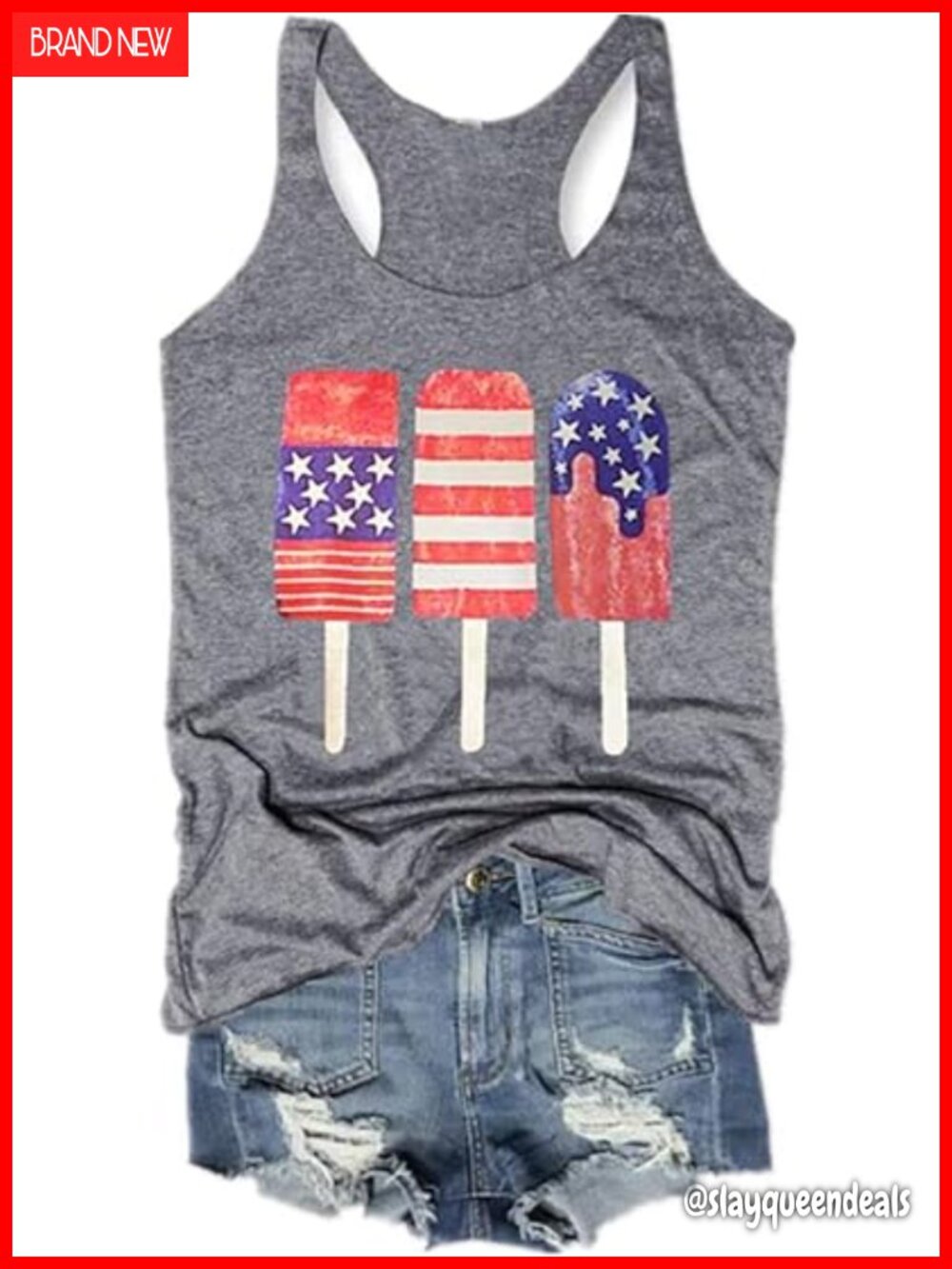 Vintage Flowers Tank Top - Boho Wildflowers Graphic Tee - Summer Gym Vest